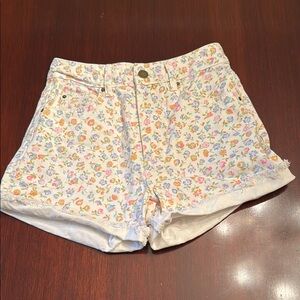Billabong Floral Jean Shorts. Size 24.